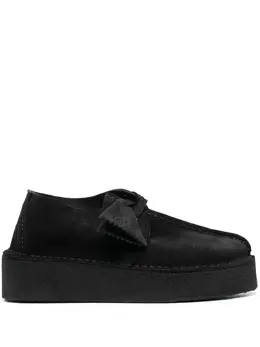 Clarks Originals: Чёрные кроссовки 