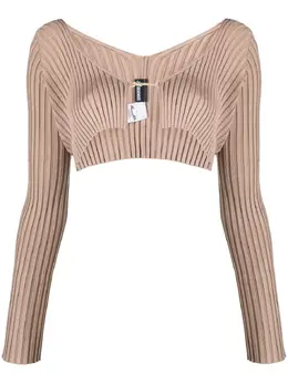 Jacquemus: Светлый кардиган  La Maille Pralù