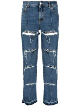Alexander McQueen: Рваные джинсы 
