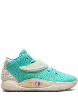 Nike: Зелёные кроссовки 