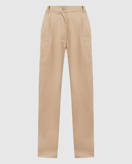 Max Mara Weekend: Бежеві брюки 