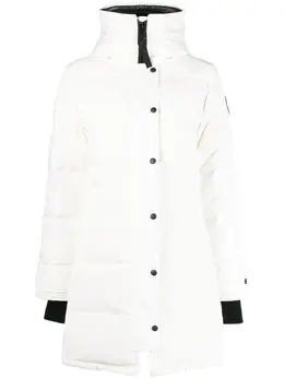 Canada Goose: Белый пуховик  Shelburne