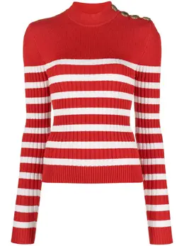Balmain: Свитер в полоску 