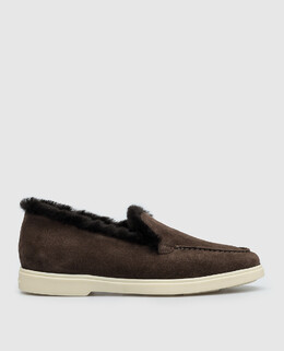 Santoni: Коричневі лофери 