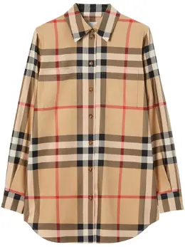 Burberry: Винтажная рубашка  Vintage Check