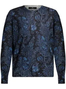 ETRO: Голубой свитер 