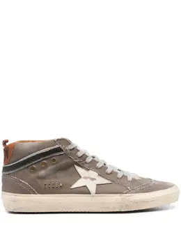 Golden Goose: Коричневые кроссовки  Mid Star