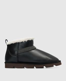 Brunello Cucinelli: Чёрные угги 