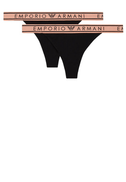 EMPORIO ARMANI Underwear: Чёрные трусы 