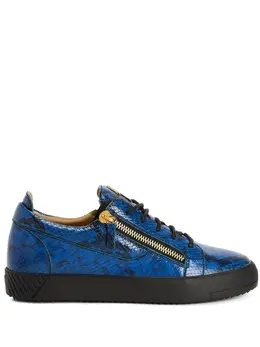 Giuseppe Zanotti: Синие кроссовки  Frankie