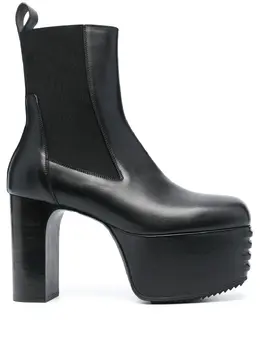 Rick Owens: Чёрные ботинки 