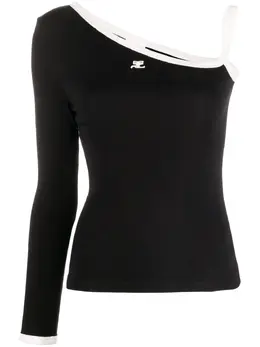 Courrèges: Чёрный топ 
