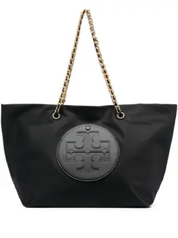 Tory Burch: Чёрная сумка-шоппер  Ella