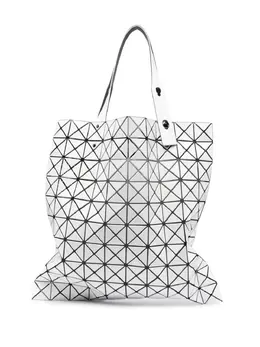 Bao Bao Issey Miyake: Серебристая сумка-шоппер 