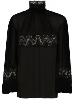 Dolce & Gabbana: Кружевная блуза 