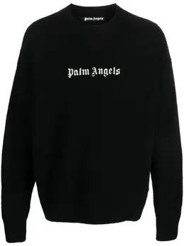 Palm Angels: Чёрный свитер 