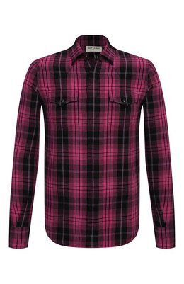 Saint Laurent: Рубашка из вискозы 