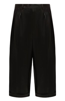 Saint Laurent: Кожаные шорты 