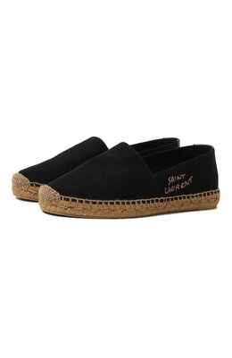Saint Laurent: Чёрные мокасины  Espadrille
