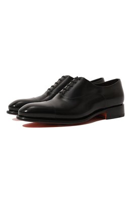 Santoni: Чёрные туфли  Carter