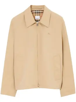 Burberry: Куртка  Harrington с вышивкой