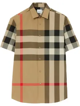 Burberry: Рубашка с коротким рукавом 