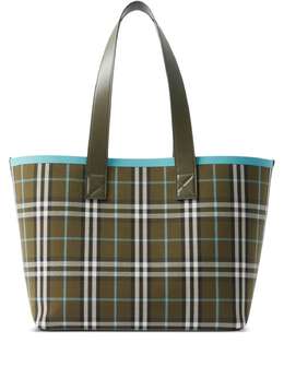 Burberry: Сумка-шоппер  Vintage Check в клетку