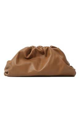 Bottega Veneta: Бежевый клатч  Pouch
