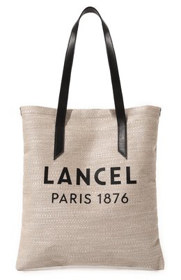 Lancel: Бежевая сумка 