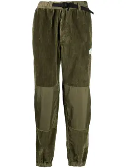 Moncler Grenoble: Зелёные брюки 
