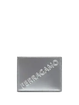 Ferragamo: Серебристый кошелёк 
