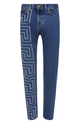 Versace: Джинсы с орнаментом 