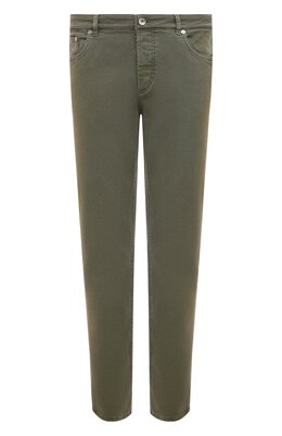 Brunello Cucinelli: Джинсы цвета хаки 