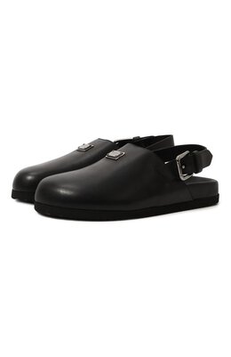 Dolce & Gabbana: Чёрные сабо 