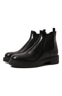 Prada: Чёрные ботинки 