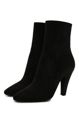 Saint Laurent: Чёрные ботинки 