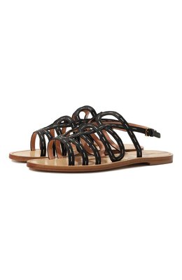 Alberta Ferretti: Чёрные сандалии 