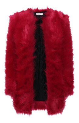 Saint Laurent: Пальто на меху 