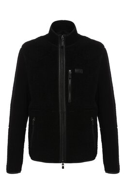 Brioni: Чёрная дублёнка 