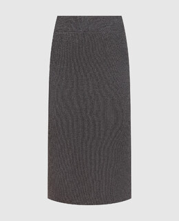 Brunello Cucinelli: Серая юбка 