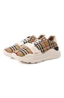 Burberry: Бежевые кроссовки 
