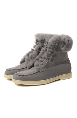 Santoni: Серые ботинки 