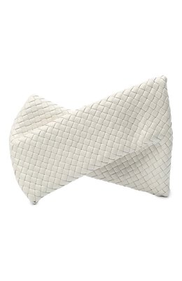 Bottega Veneta: Белый клатч  BV
