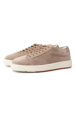Santoni: Бежевые кеды  Cleanic