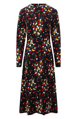 Saint Laurent: Платье из вискозы 