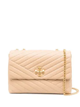 Tory Burch: Бежевая сумка  Kira Chevron