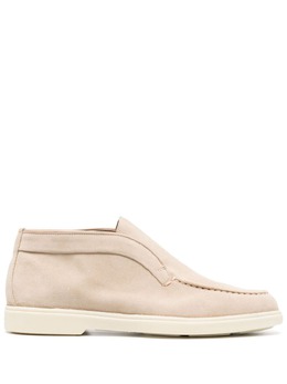 Santoni: Розовые мокасины 