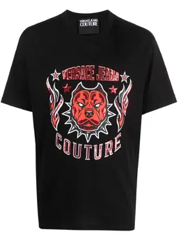 Versace Jeans Couture: Футболка с блёстками 