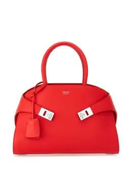 Ferragamo: Красная сумка-шоппер 