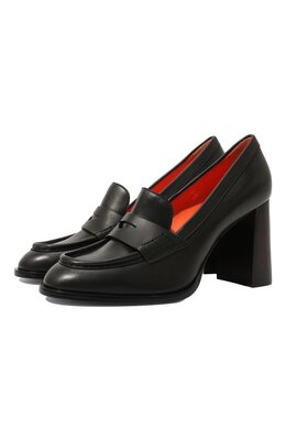 Santoni: Чёрные туфли 
